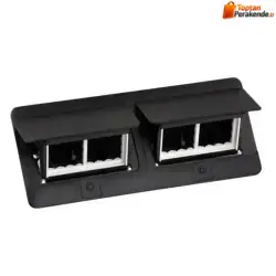 Legrand 654005 Pop-Up Donatılabilir Masa Buatı Mat Siyah 8 (2X4) Modül (Boş Kasa)
